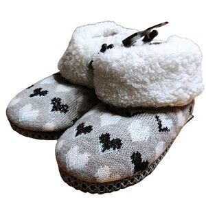 Muk Luks Melinda Women's Bootie Slipper Size 7-8 Grey/Mint 16661-028